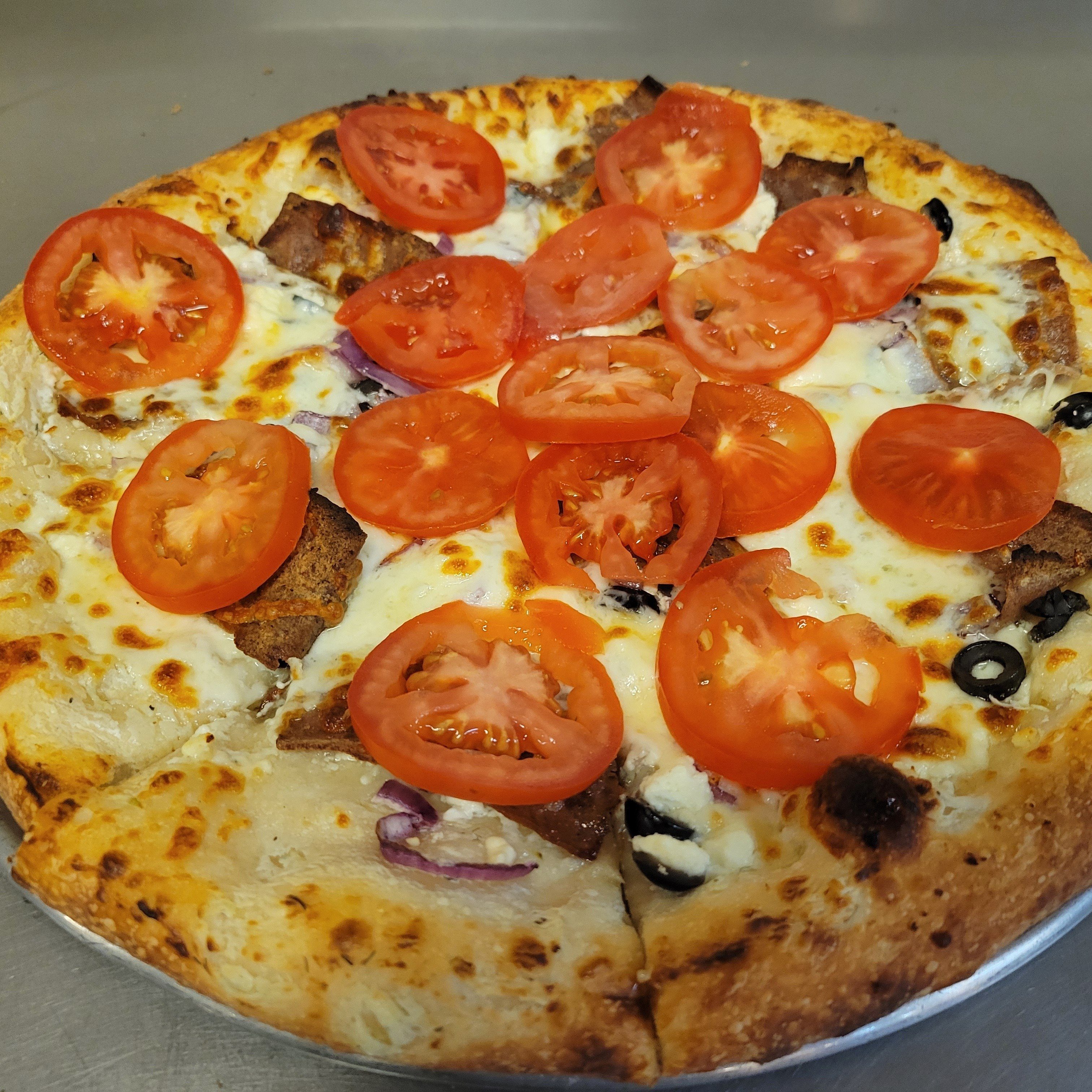 The Greek Supreme Pizza.